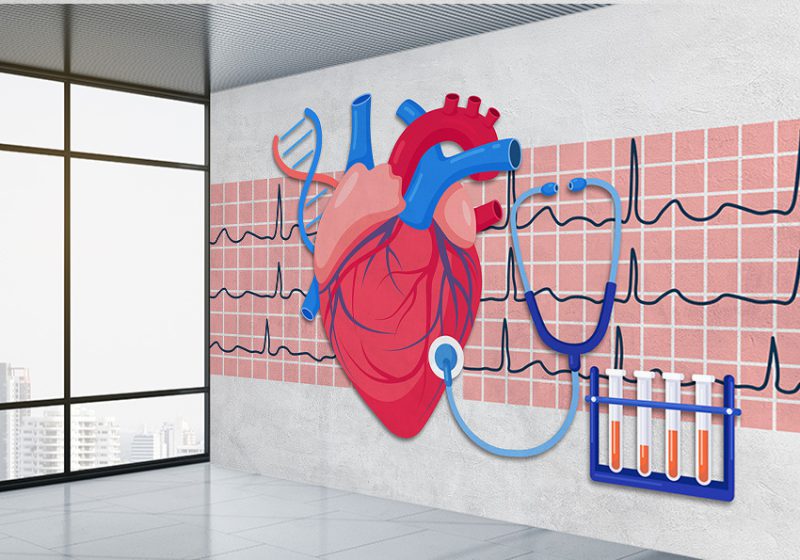 پوستر دیواری پزشکی برای دکتر متخصص قلب و عروق