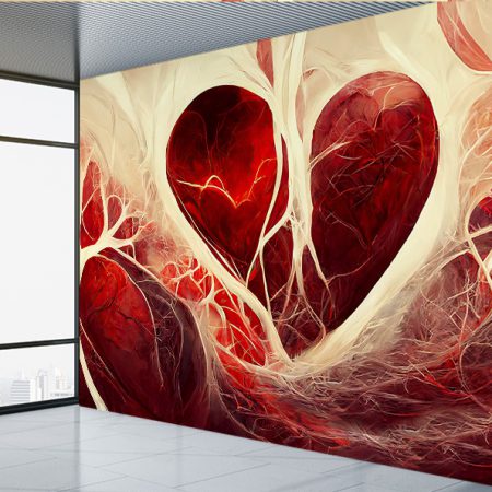 پوستر پزشکی طرح قلب برای مطب