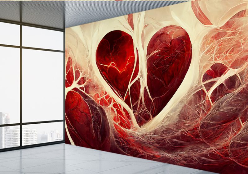 پوستر پزشکی طرح قلب برای مطب