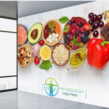 پوستر دیواری سه بعدی برای مطب دکتر تغذیه