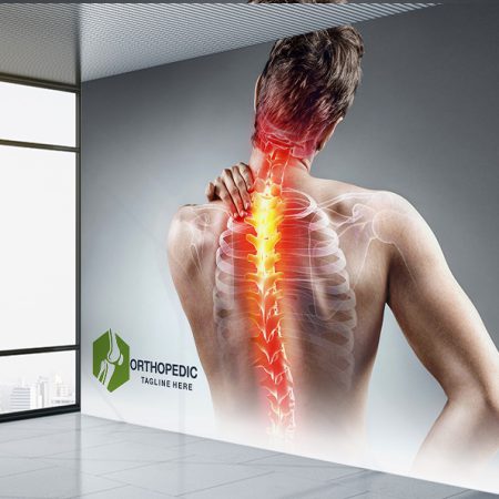 پوستر دیواری طرح ستون فقرات برای مطب دکتر ارتوپد