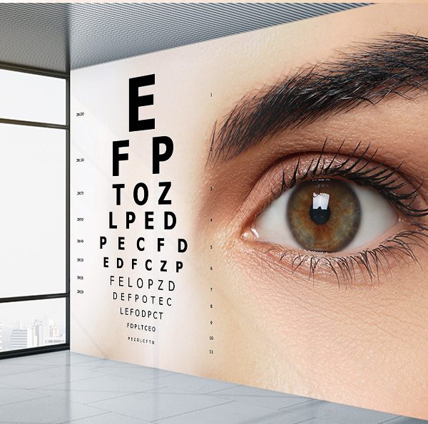 پوستر دیواری سه بعدی برای سنجش بینایی