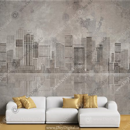 پوستر دیواری طرح ساختمان برای شرکت ساخت و ساز و املاک