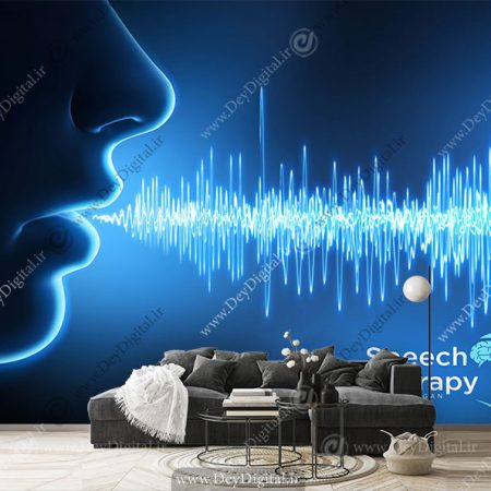 پوستر سه بعدی پزشکی متخصص گفتار و زبان