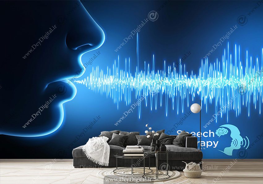 پوستر سه بعدی پزشکی متخصص گفتار و زبان