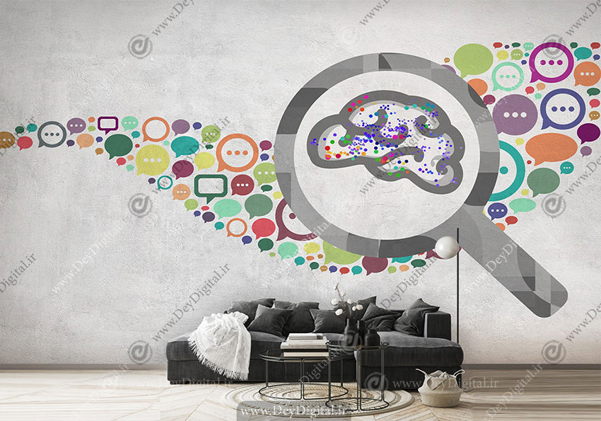 پوستر کاغذ دیواری برای کلینیک گفتار درمانی