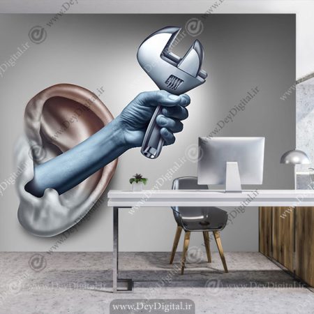 پوستر سه بعدی برای مرکز شنوایی سنجی
