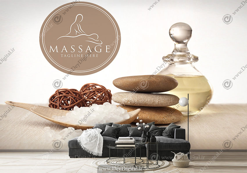 طرح پوستر دیواری برای کلینیک ماساژ