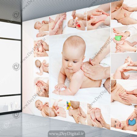 پوستر دیواری طرح ماساژ کودک