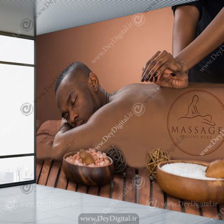 پوستر دیواری سه بعدی برای مرکز ماساژ درمانی
