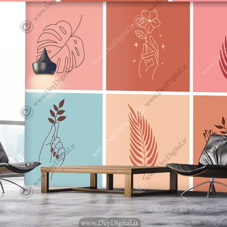 پوستر دیواری سه بعدی برای مرکز ماساز درمانی