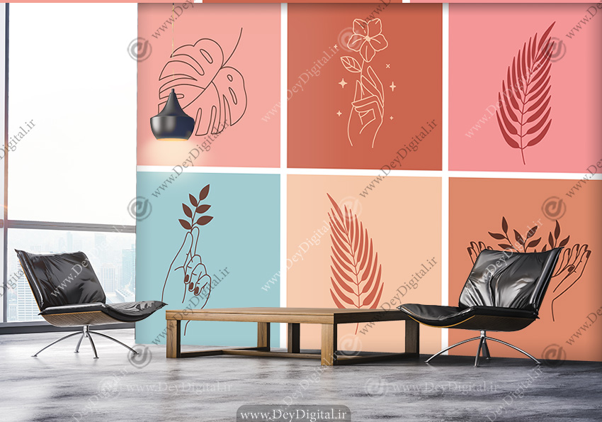 پوستر دیواری سه بعدی برای مرکز ماساز درمانی