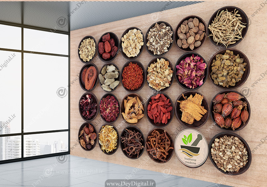 پوستر دیواری برای مغازه عطاری و گیاهان دارویی