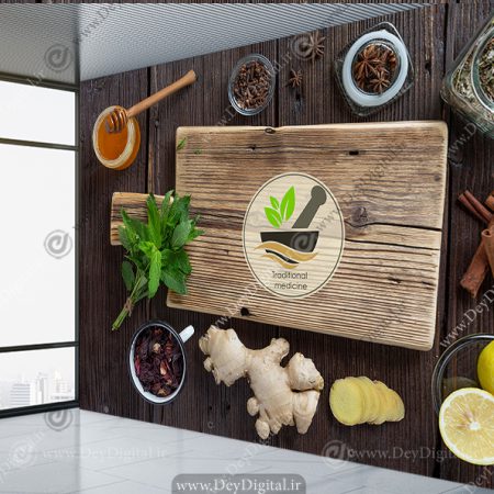 پوستر دیواری سه بعدی برای مغازه عطاری