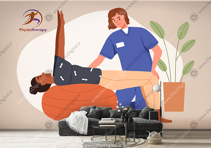 پوستر سه بعدی طرح فیزیوتراپی