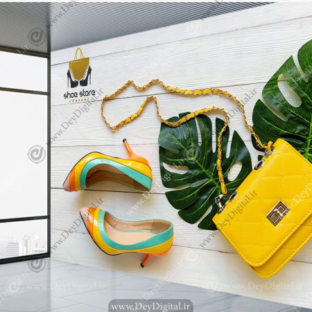 پوستر سه بعدی طرح کیف و کفش