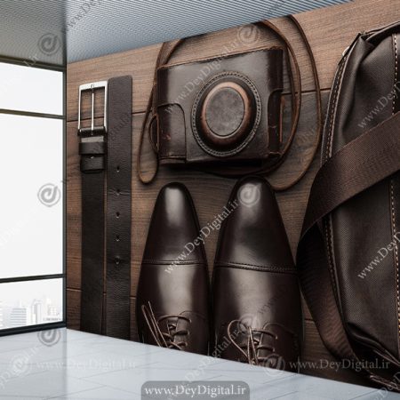 پوستر دیواری برای مغازه کیف و کفش مردانه