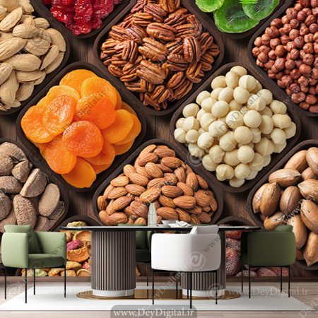 پوستر دیواری برای مغازه خشکبار فروشی