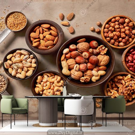 پوستر دیواری آجیل فروشی