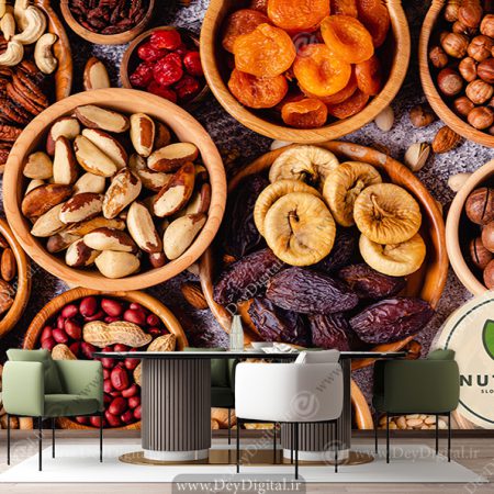 پوستر دیواری سه بعدی طرح خشکبار