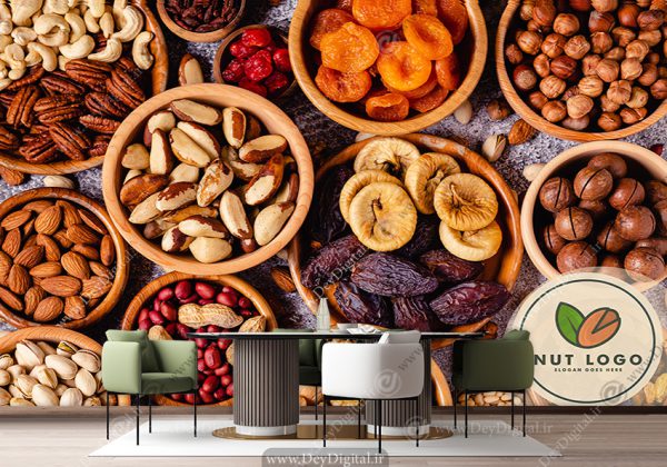 پوستر دیواری سه بعدی طرح خشکبار