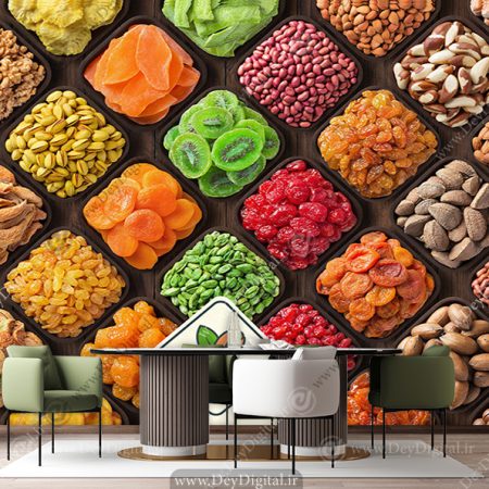 پوستر دیواری برای خشکبار فروشی