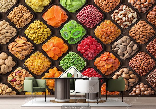 پوستر دیواری برای خشکبار فروشی