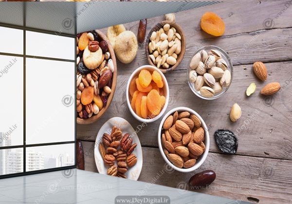 پوستر دیواری سه بعدی طرح مغزیجات و آحیل