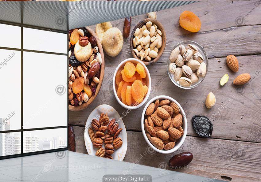 پوستر دیواری سه بعدی طرح مغزیجات و آحیل