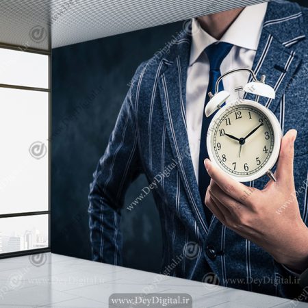 پوستر دیواری سه بعدی مناسب ساعت فروشی