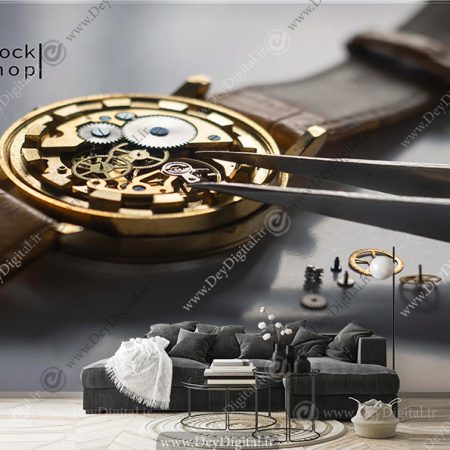 پوستر دیواری طرح ساعت مچی