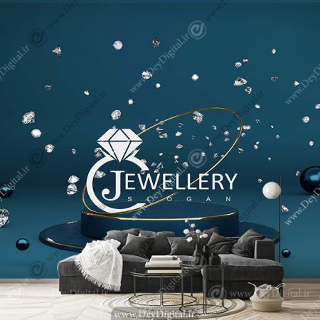 پوستر کاغذ دیواری سه بعدی برای طلا فروشی