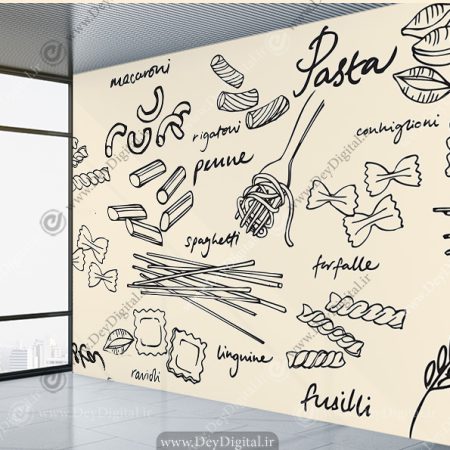 پوستر دیواری طرح پاستا