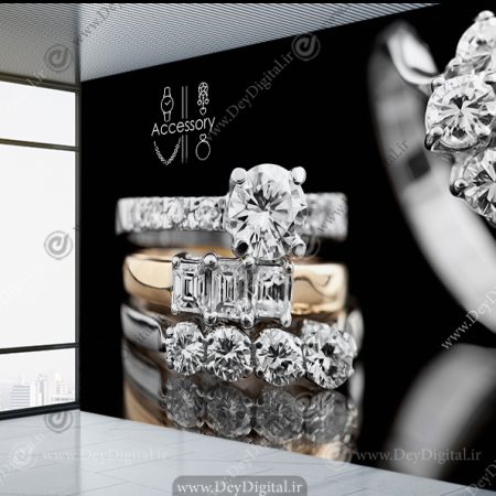 پوستر دیواری طرح بدلیجات برای اکسسوری فروشی