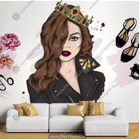 پوستر دیواری سه بعدی طرح اکسسوری