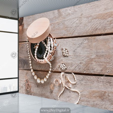پوستر دیواری سه بعدی طرح زیور آلات