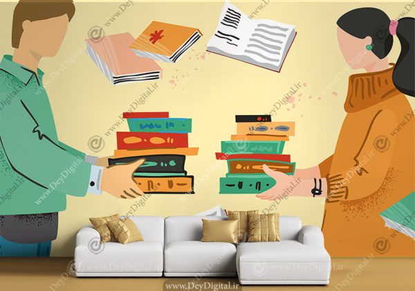 پوستر دیواری برای کتاب فروشی