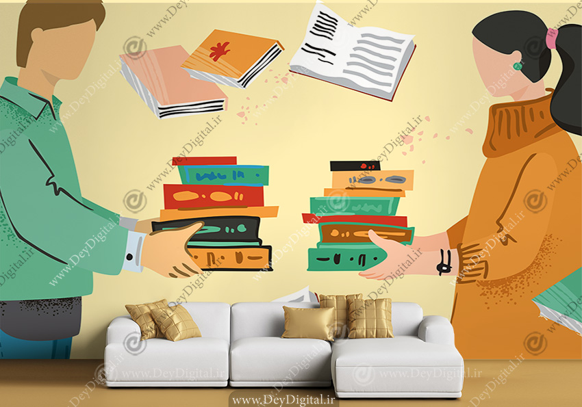 پوستر دیواری برای کتاب فروشی