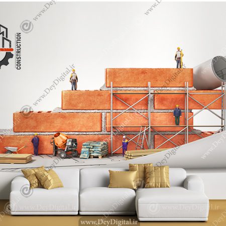 کاغذ دیواری سه بعدی برای شرکت ساخت و ساز