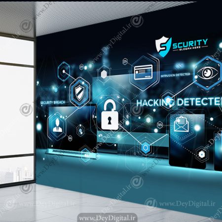 پوستر دیواری طرح شبکه و امنیت