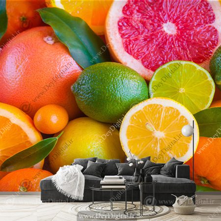 پوستر دیواری طرح میوه فروشی