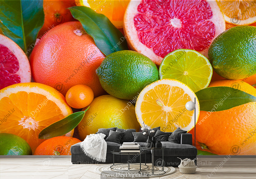 پوستر دیواری طرح میوه فروشی