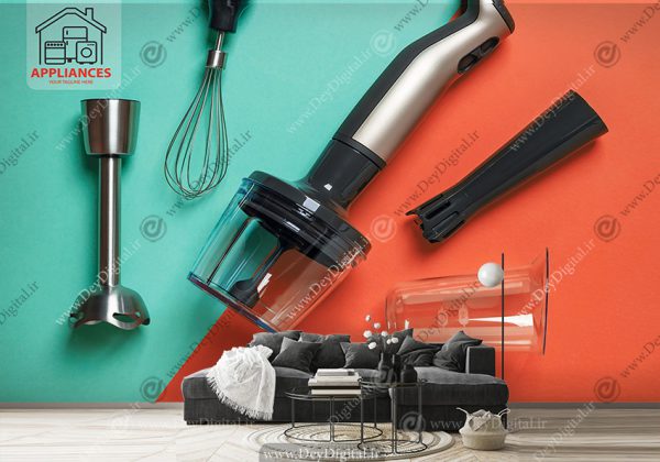 پوستر سه بعدی طرح لوازم برقی
