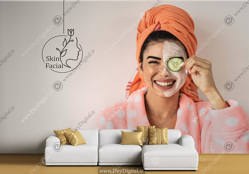 کاغذ پوستر دیواری سه بعدی برای کلینیک پاکسازی صورت