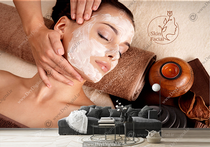 پوستر دیواری طرح پاکسازی پوست برای مطب دکتر
