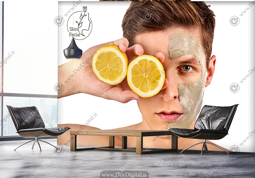 پوستر دیواری برای مرکز فیشیال صورت