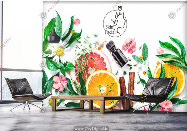 کاغذ دیواری سه بعدی برای مرکز فیشیال و پاکسازی