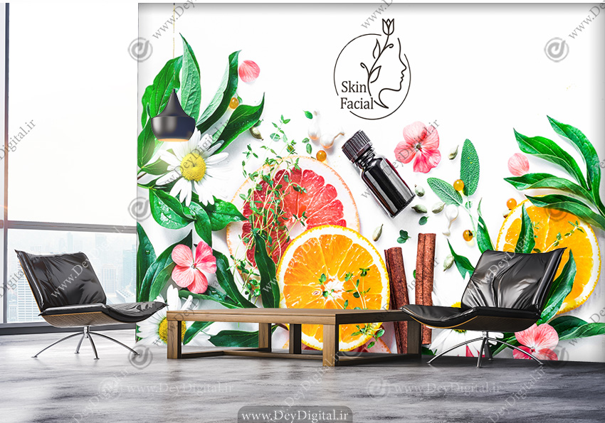 کاغذ دیواری سه بعدی برای مرکز فیشیال و پاکسازی