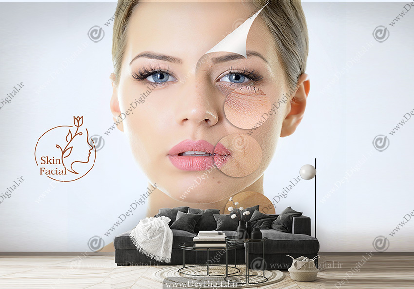 پوستر دیواری سه بعدی طرح فیشیال