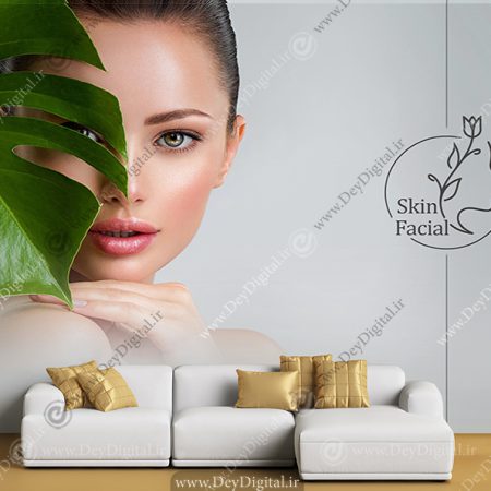 کاغذ پوستر دیواری طرح فیشیال و پاکسازی صورت